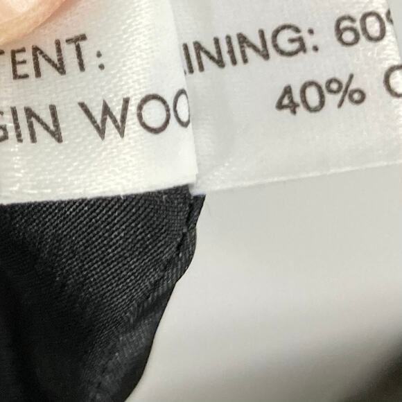 PADDY CAMPBELL Dress UK 14/US 10 Virgin Wool Geo Print Bow Ruched Lined - Picture 11 of 11